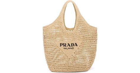 prada panier straw bag|prada raffia tote bag.